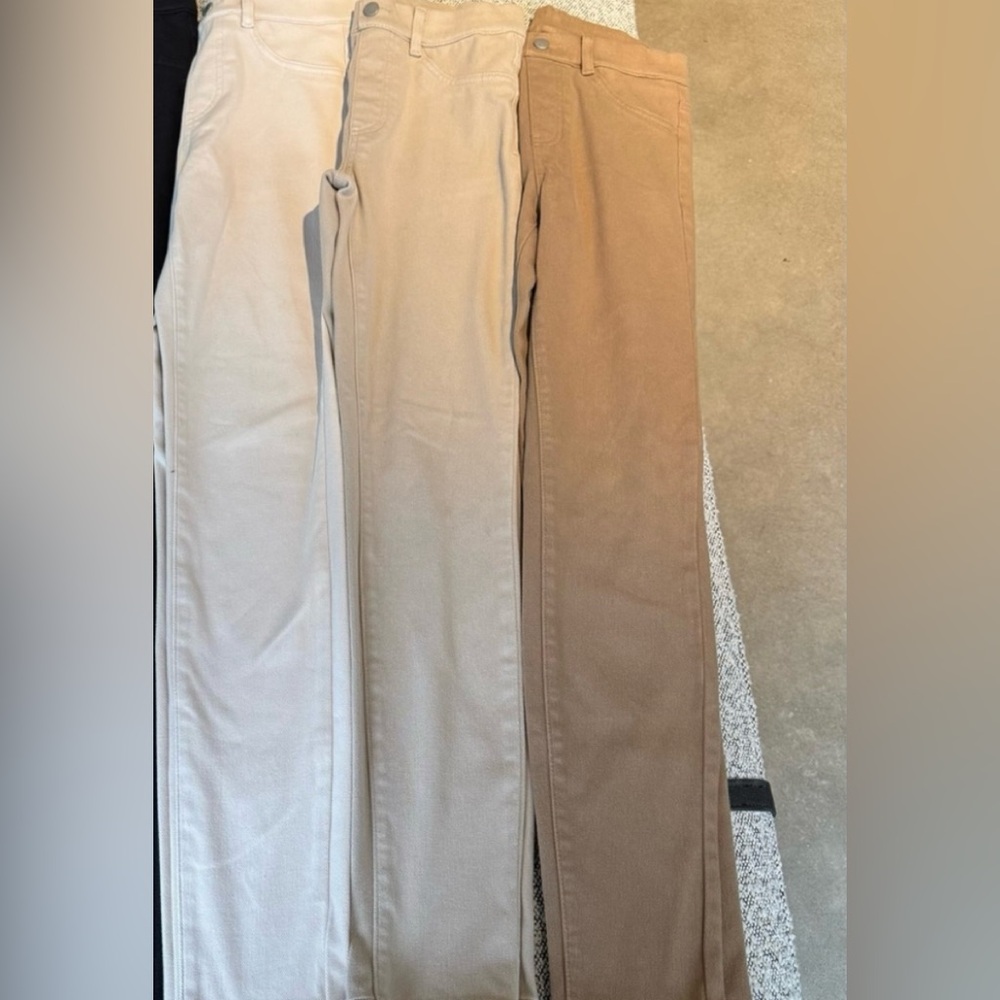 Uniqlo HEATTECH EXTRA STRETCH LEGGINGS PANTS Cream,Tan, Camel Bundle of 3